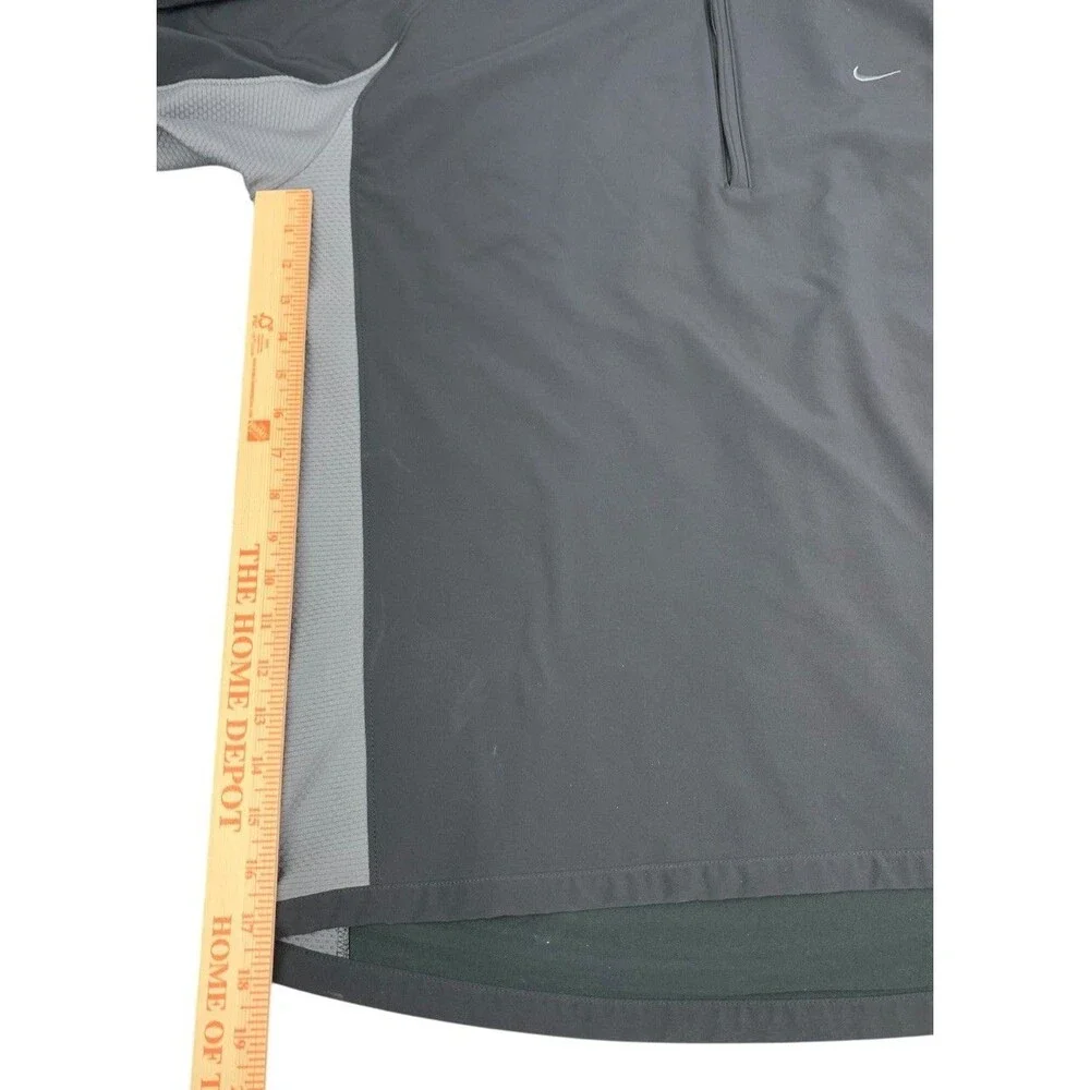 Nike Golf 1/4 Zip Pullover Sweatshirt, Clima Fit, Black w/ Gray, Men’s Size XL